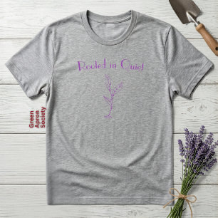 Rooted in Quiet Botanical Seedling Sprout Tri-Blend Shirt