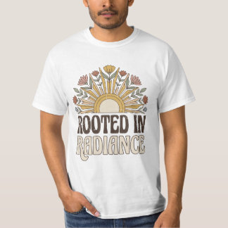 Rooted in Radiance Retro Sun Boho T-Shirt