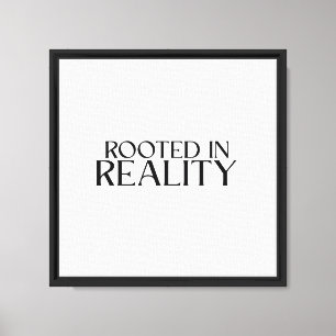 Rooted In Reality Minimalist Typewriter Canvas Print
