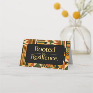 Rooted in Resilience Favour Bag Topper Place Card