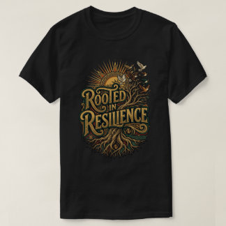 Rooted in Resilience happy juneteenth day Adinkra T-Shirt