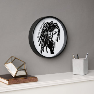 Rooted In Resilience Simple Minimalist Wall Clock
