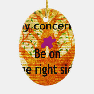 Rooted in Righteousness Baobab Vintage Perspective Ceramic Ornament