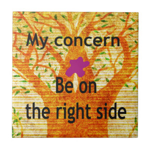 Rooted in Righteousness Baobab Vintage Perspective Ceramic Tile