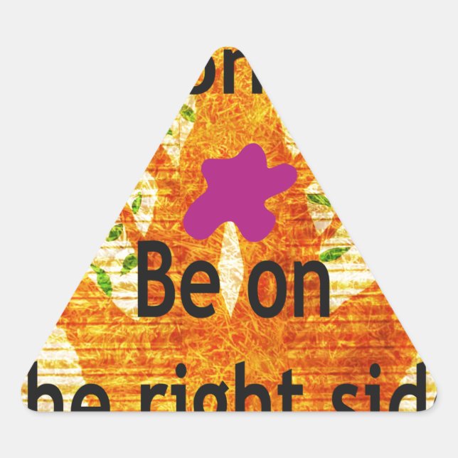 Rooted in Righteousness Baobab Vintage Perspective Triangle Sticker (Front)