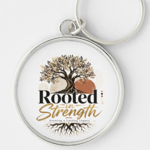 Rooted in Strength Key Ring