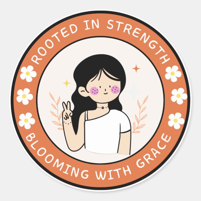Rooted In Strength Sticker (Front)