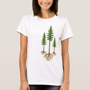 Rooted in Strength – Three Evergreen Trees T-Shirt