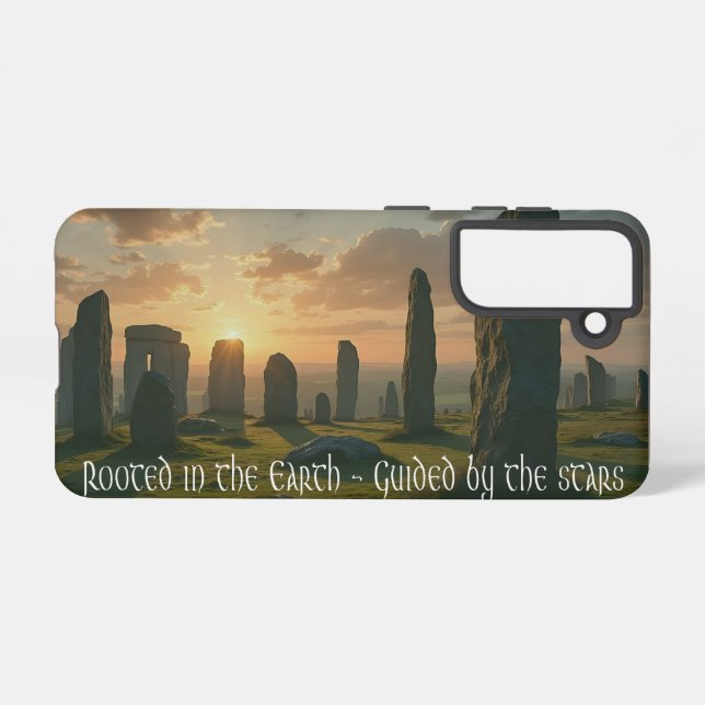 Rooted in the earth, guided by the stars  samsung galaxy s21 case (Back Horizontal)