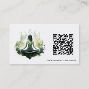 Rooted light Sacred Feminine Meditation Business Card