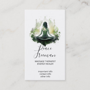 Rooted light Sacred Feminine Meditation Business Card