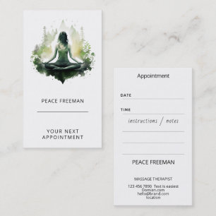 Rooted light Sacred Feminine Meditation Business Card