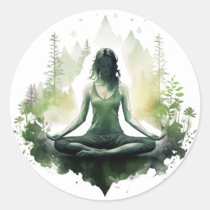 Rooted light Sacred Feminine Meditation Classic Round Sticker