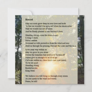 Rooted - Prayer Poem Card