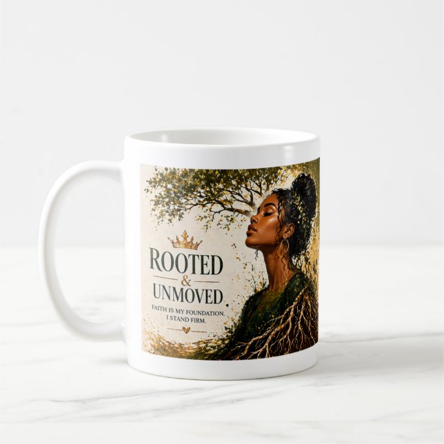 Rooted & Unmoved Coffee Mug (Left)