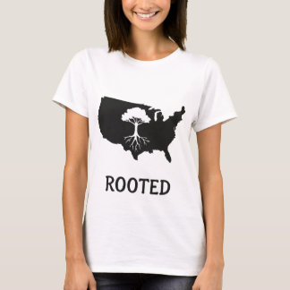Rooted USA Tree Graphic T-Shirt