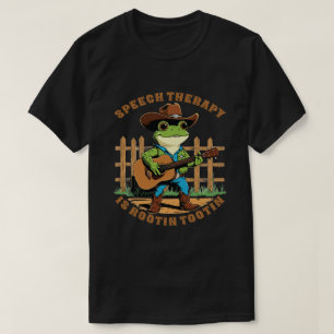 Rootin’ Tootin’ Speech Therapy Cowboy Frog T-Shirt