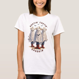Rootin Tootin Spookin Western Ghosts Custom Text   T-Shirt