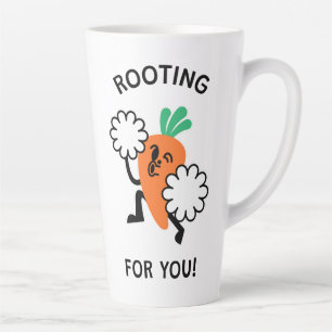  Rooting For You – Cheerful Carrot Latte Mug