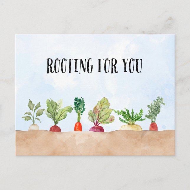Rooting For You! Postcard (Front)