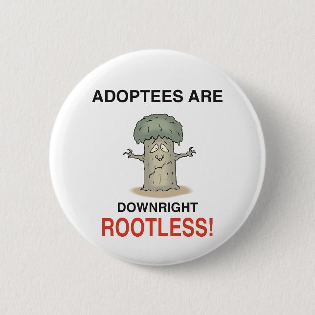 Rootless 6 Cm Round Badge (Front)