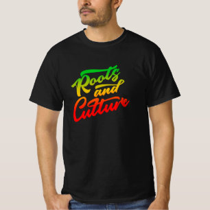 Roots And Culture Rasta Colours Reggae T-Shirt