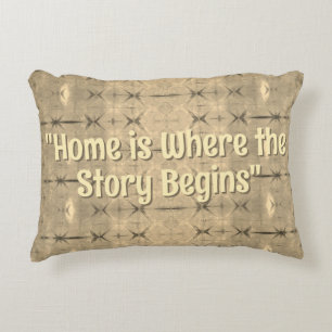 Roots and Journeys - colour: Mudcloth Sepia Decorative Cushion