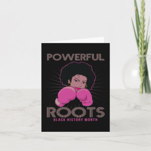 Roots Black History Month I Love My Roots Card