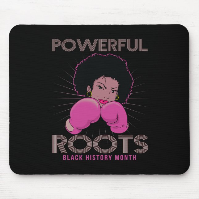 Roots Black History Month I Love My Roots  Mouse Pad (Front)
