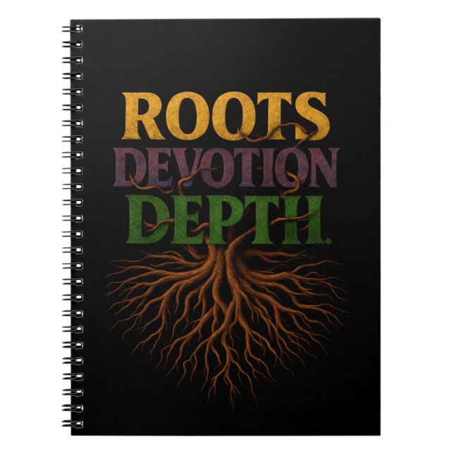 Roots Devotion Depth  Notebook (Front)