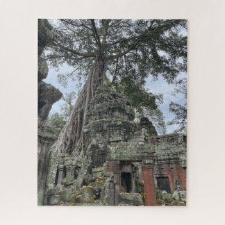 Roots grown over Temple Ta Prohm Cambodia Jigsaw Puzzle
