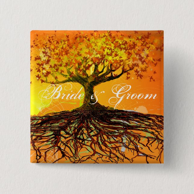 Roots of Love 15 Cm Square Badge (Front)