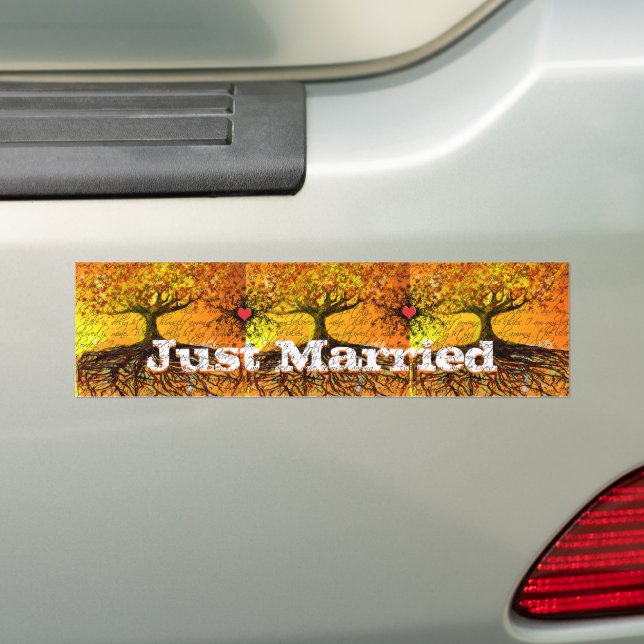 Roots of Love Bumper Sticker (On Car)