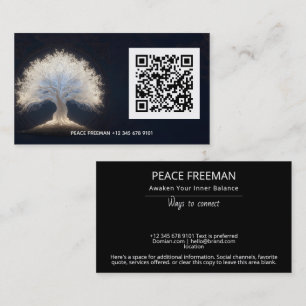 Roots of Starlight Luminous Tree of Life Business Card