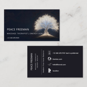 Roots of Starlight Luminous Tree of Life Business Card