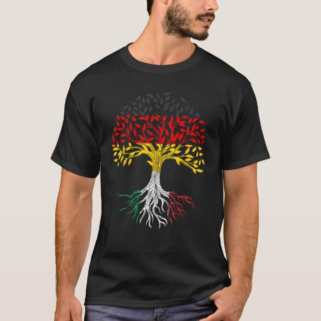 Roots Tree Germany Italy T-Shirt (Front)