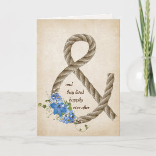 Rope Ampersand Anniversary Card