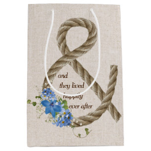 Rope Ampersand Wedding Medium Gift Bag