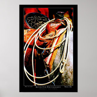 Rope and saddle poster