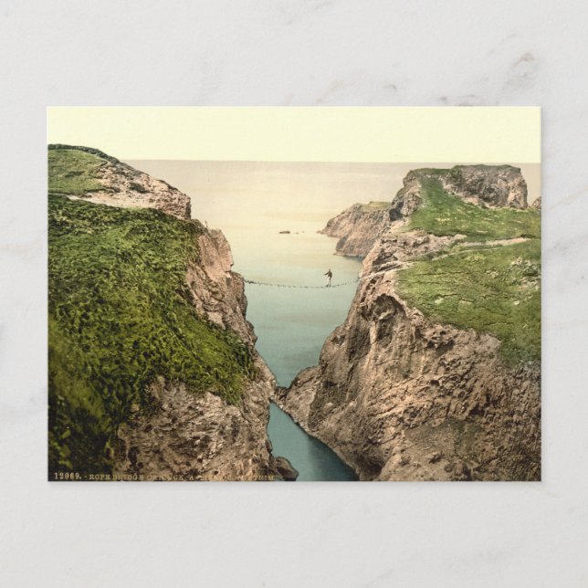 Rope Bridge, Carrick-a-Rede, County Antrim Postcard (Front)