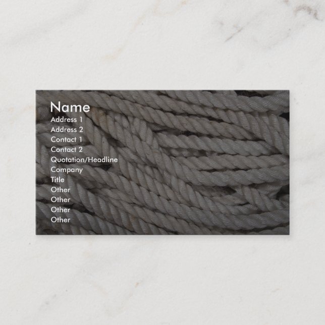 Rope Business Card (Front)