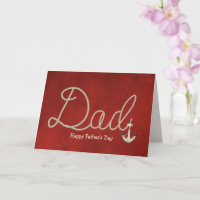 Rope design with anchor Father's Day