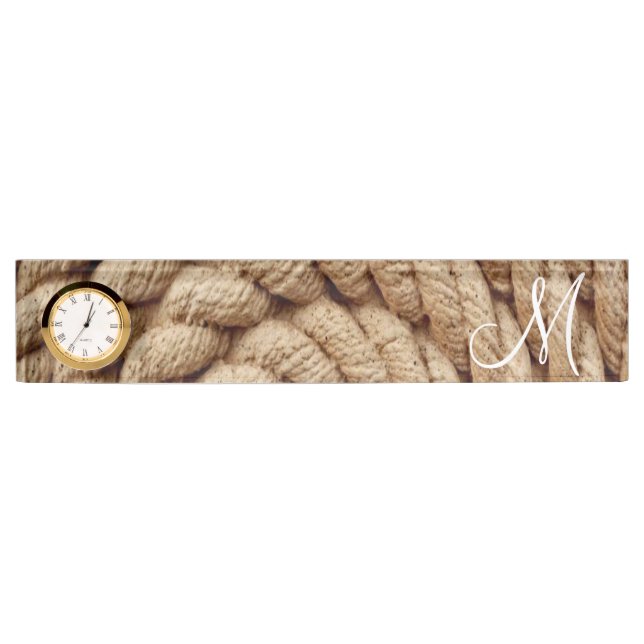 Rope Desk Nameplate (Front)