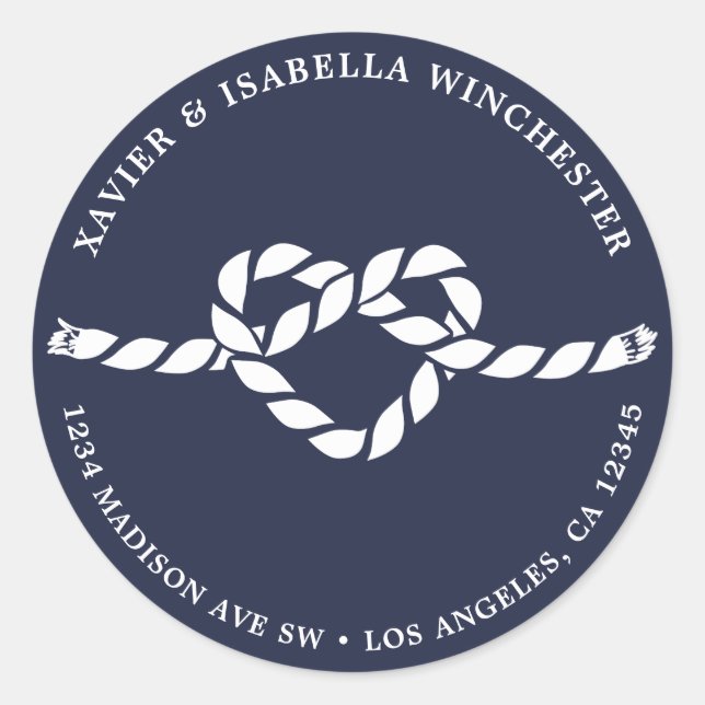 Rope Heart Return Address Label (Front)