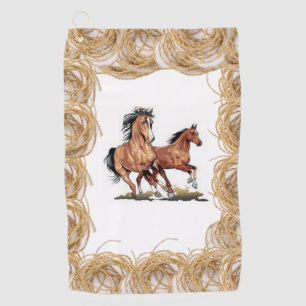 Rope Horse Golf Towel