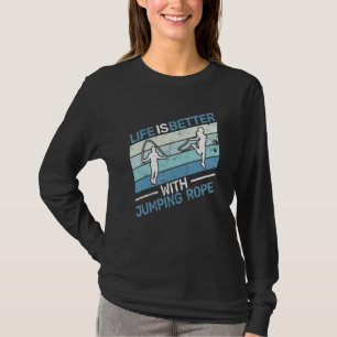 rope jumpers skipping rope rope jumping and jumpin T-Shirt