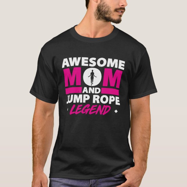 Rope Jumping For Skipping Rope Hopper Jump Rope Fi T-Shirt (Front)
