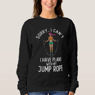 Rope Jumping Skipping Rope Jump Mat Workout Exerci Sweatshirt