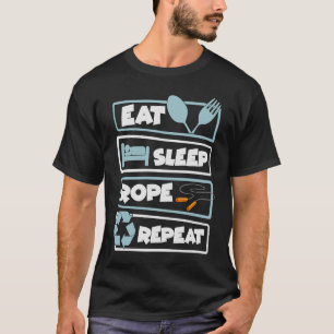 Rope Jumping Skipping Rope Jump Mat Workout Exerci T-Shirt