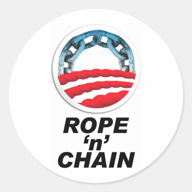 Rope 'n' Chain Classic Round Sticker (Front)